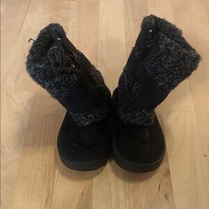 Cozy Black Kids Boots